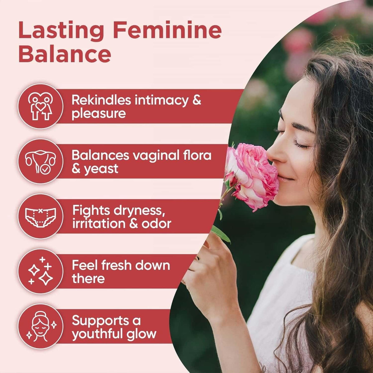 Women's probiotics - improve vaginal dryness, balance pH, healthy aging - 60 count