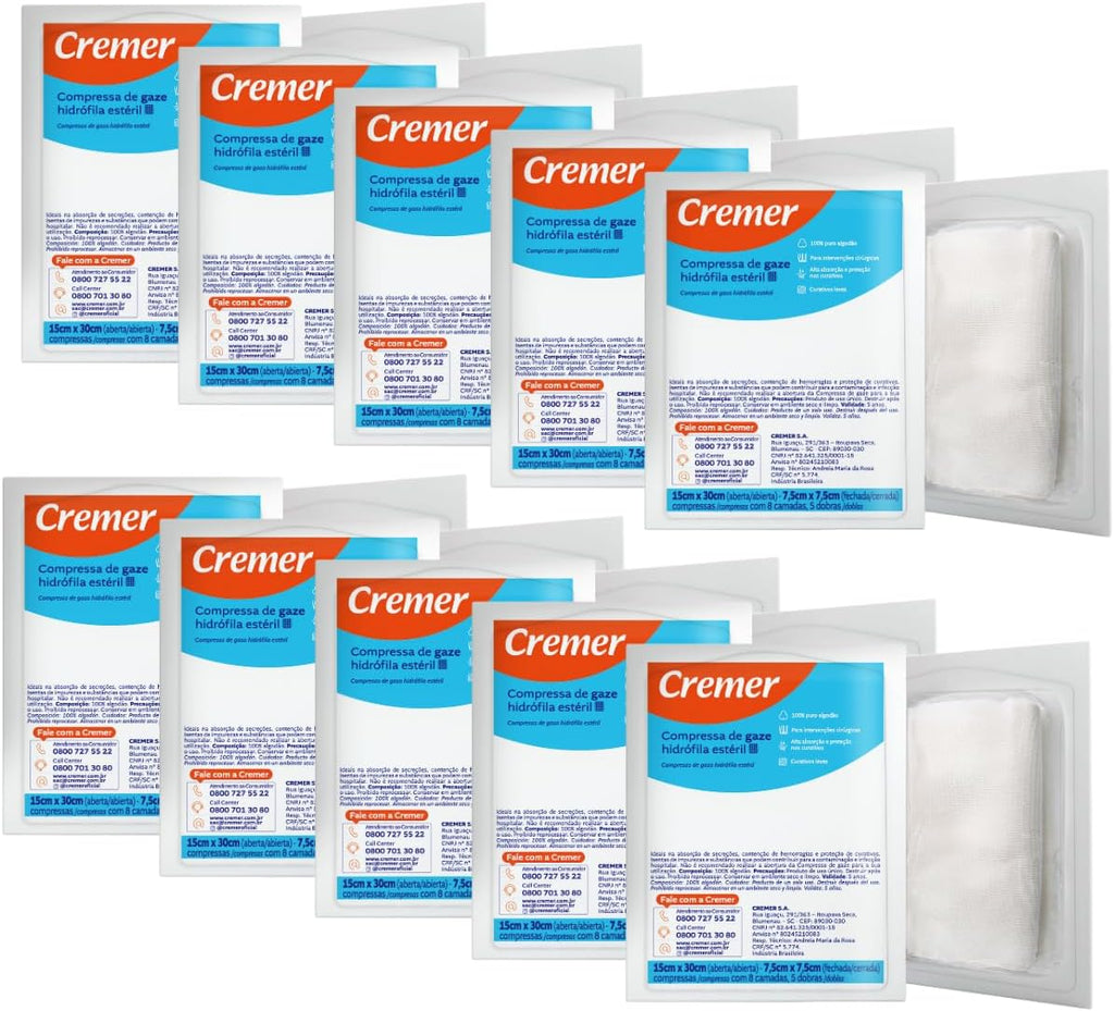 Gauze and Wound Dressings 100% Cotton Sterile 7.5cm