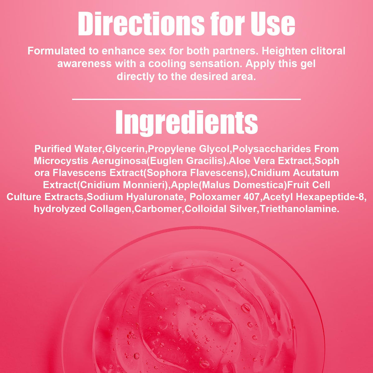 Intimate Moisturizing Gel for Women, Vulva Tightening Cream, Feminine Care, Vaginal Moisturizer and Dryness Relief, 0.35 Oz