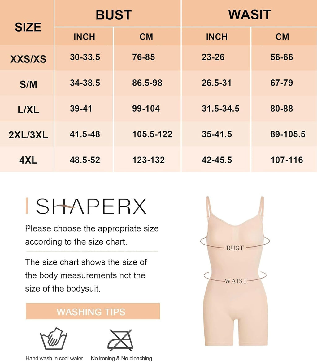 SHAPERX Bodies Moldeadores Reductora Mujer Shapewear Adelgazante Body Shaper Control de Abdomen Bodysuit Posparto