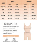 SHAPERX Bodies Moldeadores Reductora Mujer Shapewear Adelgazante Body Shaper Control de Abdomen Bodysuit Posparto
