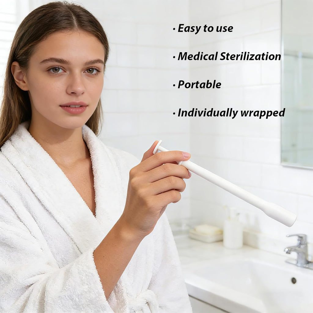 50 Pcs Disposable Vaginal Suppository Applicators Fits Boric Acid Capsules, Pills Tablets - Soft Round Tip, Individually Wrapped Hygienic Insert
