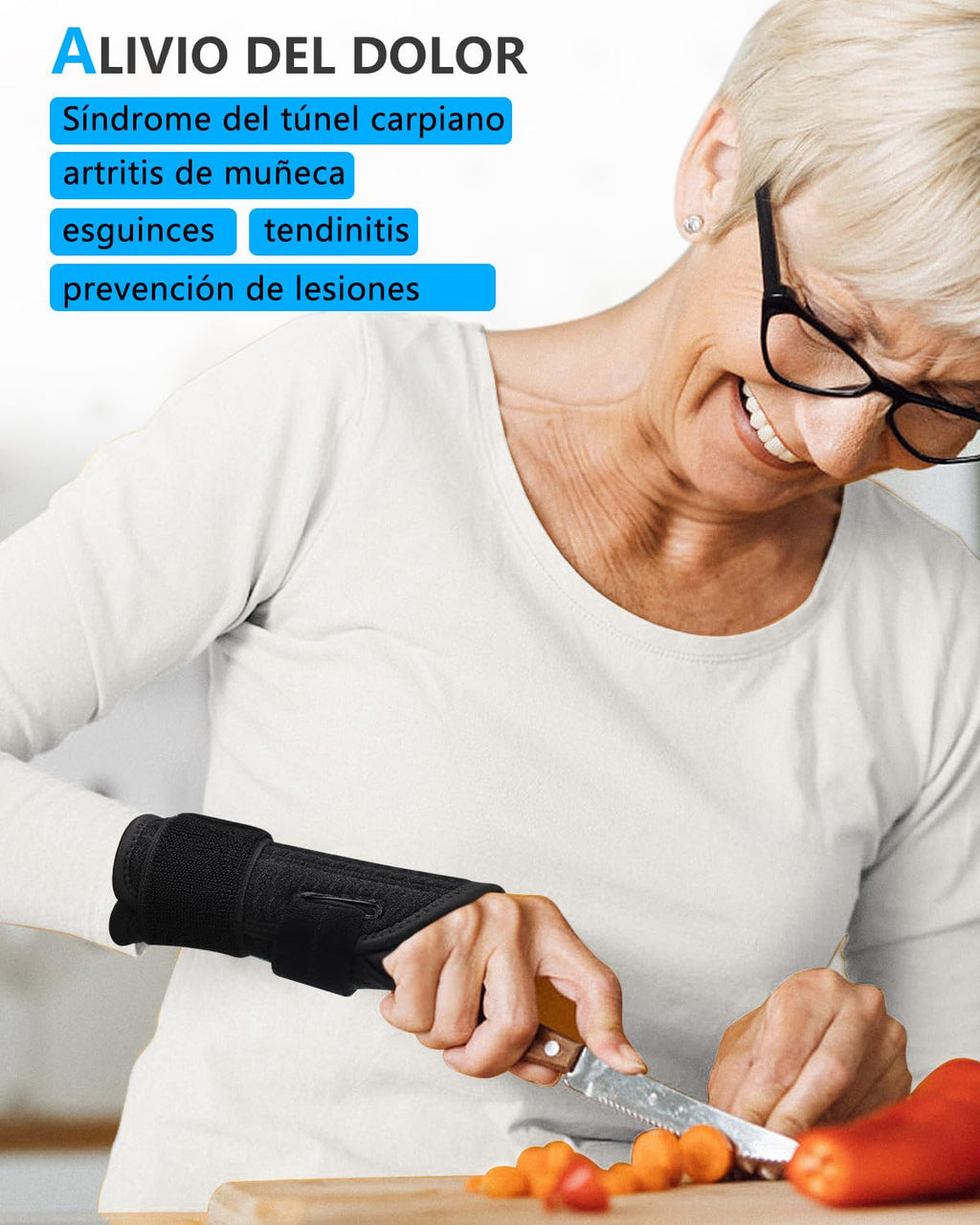 ABYON Wrist Splint with Dual Support, Carpal Tunnel Pain Relief, Tendonitis, Sprains and Arthritis.Lightweight and Adjustable, Suitable for Sleeping or Working, Left or Right Hand