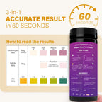 Uti Test Strips,100 Strips 3-in-1 Urinary Home Testing Kit, Fast And Accurately Reads Leukocytes, Nitrites, PH, Simple at Home Urine Test Strips