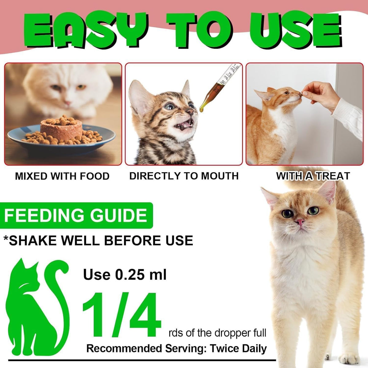 NP- Cat UTI Support Drops – Natural Cranberry Supplement for Bladder & Kidney Health – Urinary Tract Infection Relief for All Breeds – Liquid Herbal Formula for Cats 60mL