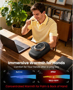 BOB AND BRAD Hand Massager with Heat and Compression, Individual Fingers | Upgraded, FSA-HSA Eligible, Portable HandSpa Pro Hand Massager for Arthritis and Carpal Tunnel, Pain Relief, Birthday Gifts