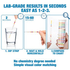 21 in 1 Drinking Water Test Kit for Tap and Well - 120 Strips + 4 Bacteria Tests - Water Quality Tester for Lead, Iron, PH, Hardness, Fluoride, Copper, Nitrate - Standard