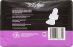 Stayfree All Nights Pads With Wings 10 Pack|Faster Absorption | Neutralises Odour|Cottony-Soft Quilted Cover| Keeps Dry and Comfortable