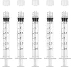 3ml Luer Lock Syringe, 20Pack Syringes Without Needle for Liquids, Measuring, Refilling, Oil, Glue Applicator