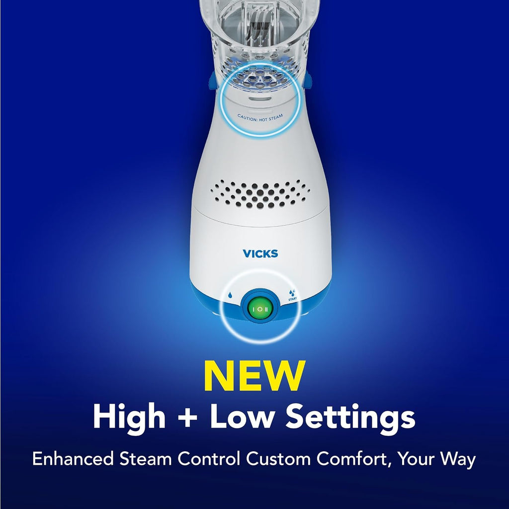 Vicks Sinus Inhaler for Sinus Relief, Works with VapoPads (1 Included) | Plug-in Non-Medicated Steam Inhaler for Allergies, Congestion & Colds, Vocal Steamer, Soothes Nasal & Throat Passages