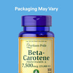Puritan's Pride Beta Carotene Provitamin A 7,500mcg (25,000 IU)
