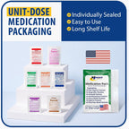 MFASCO 7 in 1 Travel Size Medicine Kit - TSA Approved
