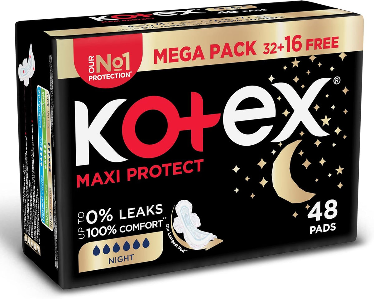 Kotex Sanitary Pads With Wings Overnight