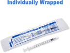 12pack 1ml Syringes Without Needle Plastic for Liquid, Measuring, Ink Refilling, Oil, Liquids Glue Applicator, With Cap