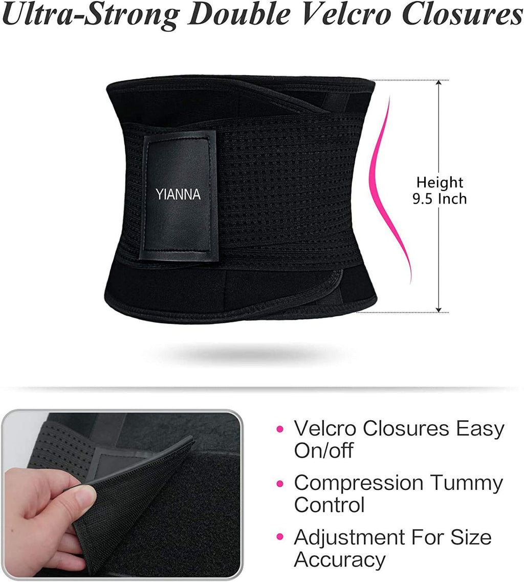 YIANNA Girdle Reductora Mujer Abdominal Lumbar Fajas Reductoras Abdomen Adjustable for Sport Fitness Postpartum