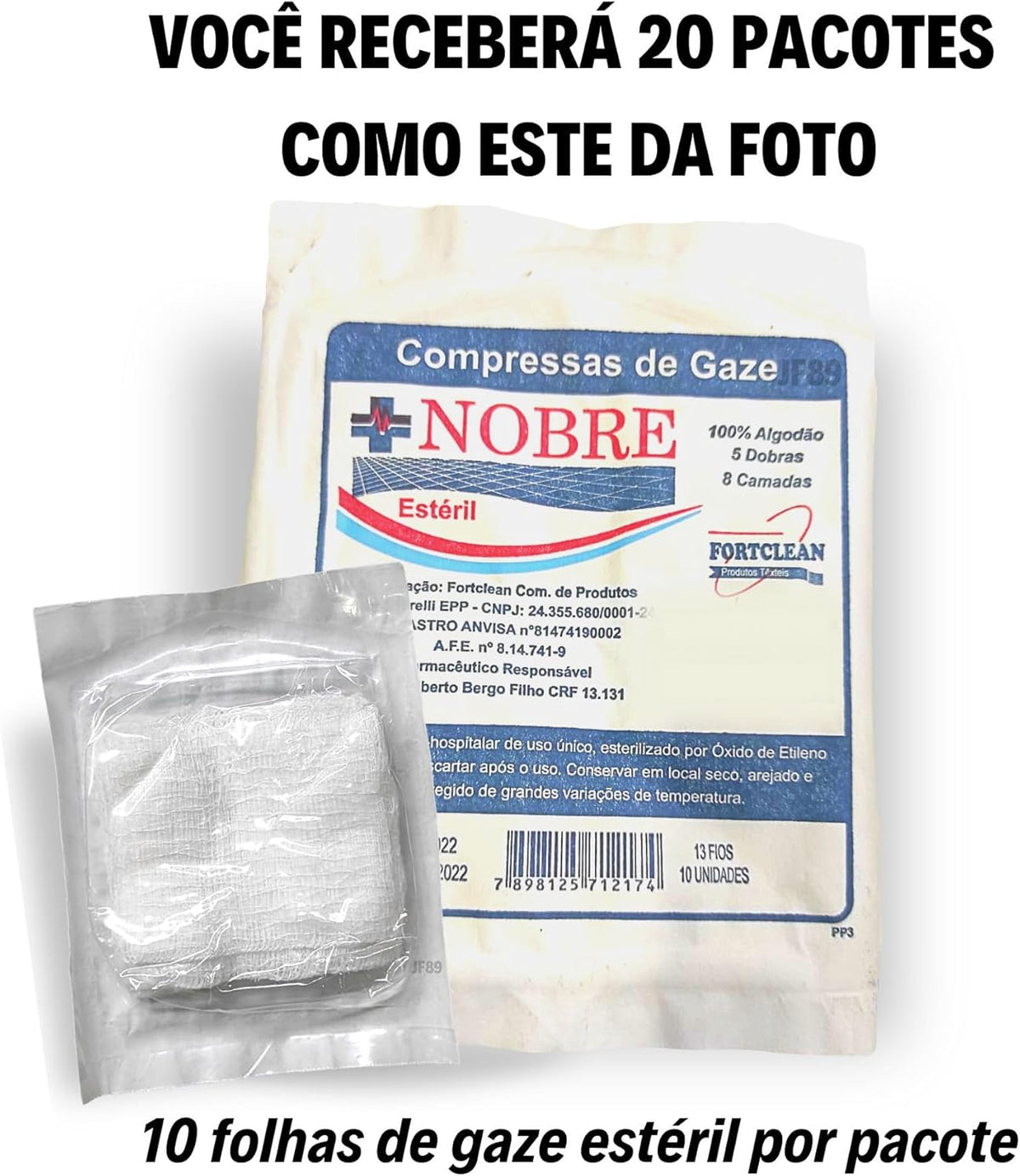 Compressa Gauze and Wound Dressings Sterile 200 pieces