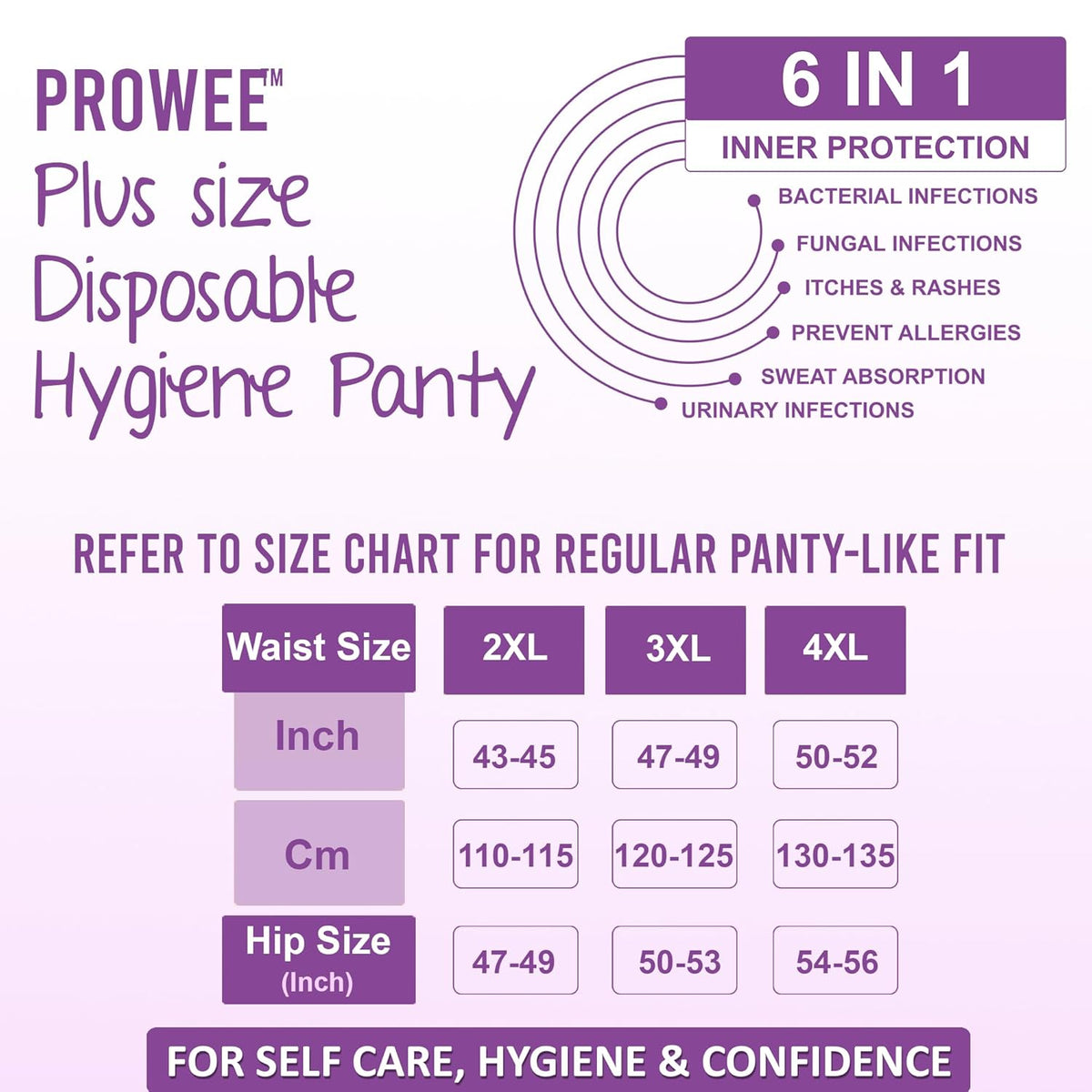 Disposable Regular Panties for Women | Sanitary Protection for Heavy Flow | Disposable Briefs For Delivery, Spa, Travel | No Rash & Discomfort | Pack of 10 Size - L
