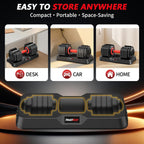 Adjustable Dumbbell Set Pair 25 lb or 50 lb, Adjustable Dumbbells 10-in-1 Free Weight Set, 1-Second Dial Weight Adjustment,Space-Saving Design with Storage Base, Home Gym Strength Training Equipment