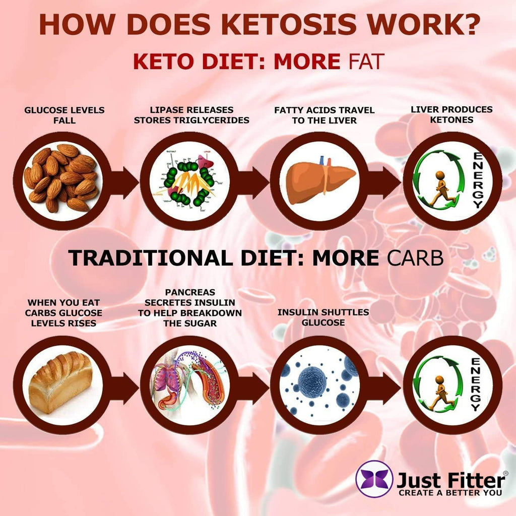 Just Fitter Ketone Test Strips - Accurate Keto Test Strips for Ketosis Testing - Instant 15 Second Results for Ketogenic Diet