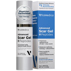 VitaMedica Silicone Scar Gel + Peptides - Medical Grade, 1 oz | For Old & New Scars, Acne, Surgical, Burn & Keloid - Reduces Redness & Itching - For Face & Body
