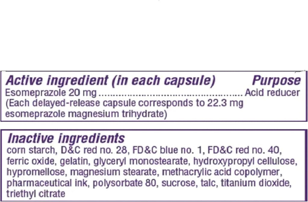 Nexium 24HR Acid Reducer Heartburn Relief Capsules, 42 Count | All-Day and All-Night Protection from Frequent Heartburn, Heartburn Medicine with Esomeprazole Magnesium
