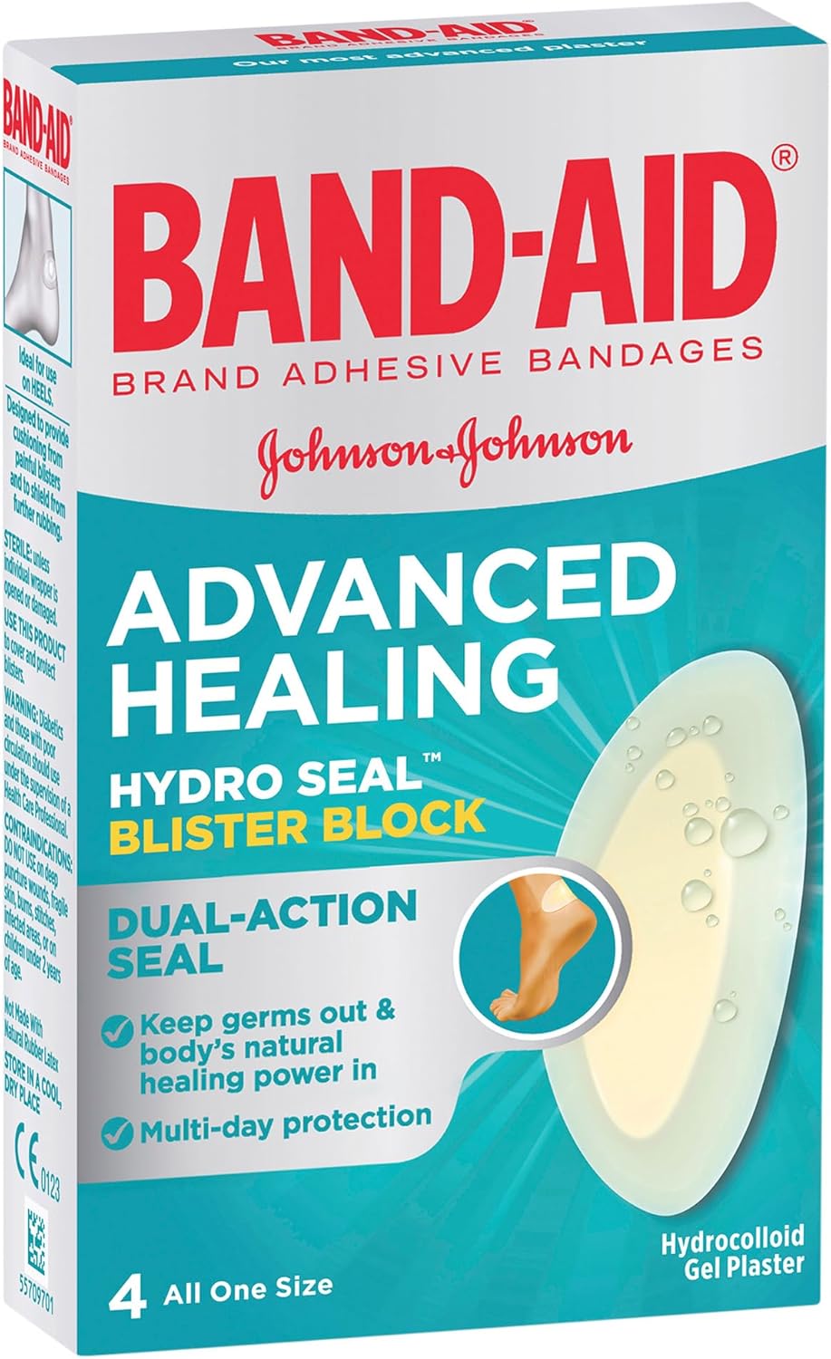Band-Aid Advanced Healing Hydro Seal Blister Block 4 Pack
