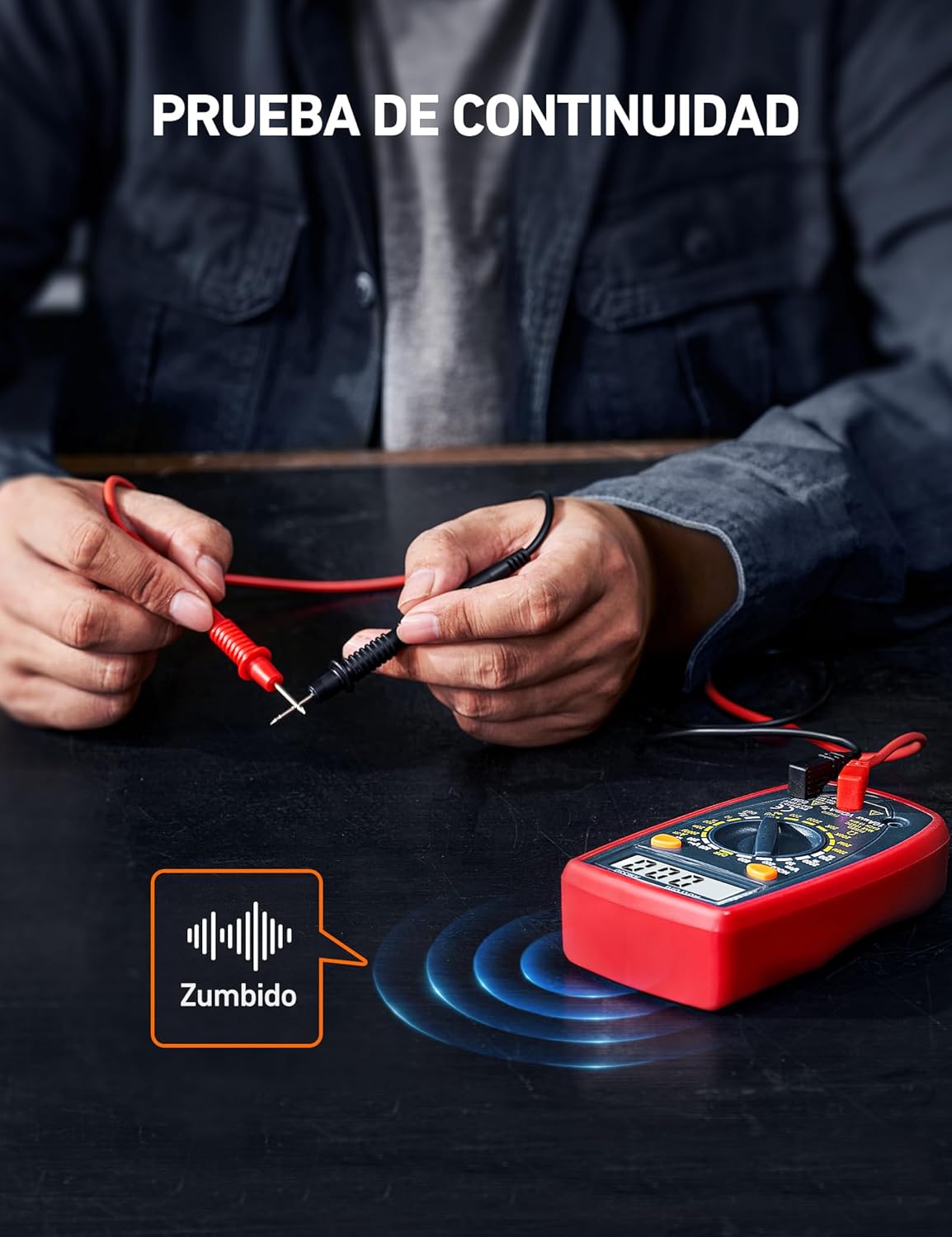 AstroAI Digital Multimeter, Professional Polymeter, Voltmeter, Electrical Tester, Multimeter for DC Current, AC/DC Voltage, Resistance, Continuity and Test Diodes