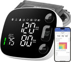 Oklar Blood Pressure Monitor Bluetooth Upper Arm BP Machine for Home Use | FDA-Cleared, Clinical Accuracy, App Sync, 2x120 Memory, Large LED Backlit Display, 8.7-16.5" Adjustable Cuff with Storage Bag