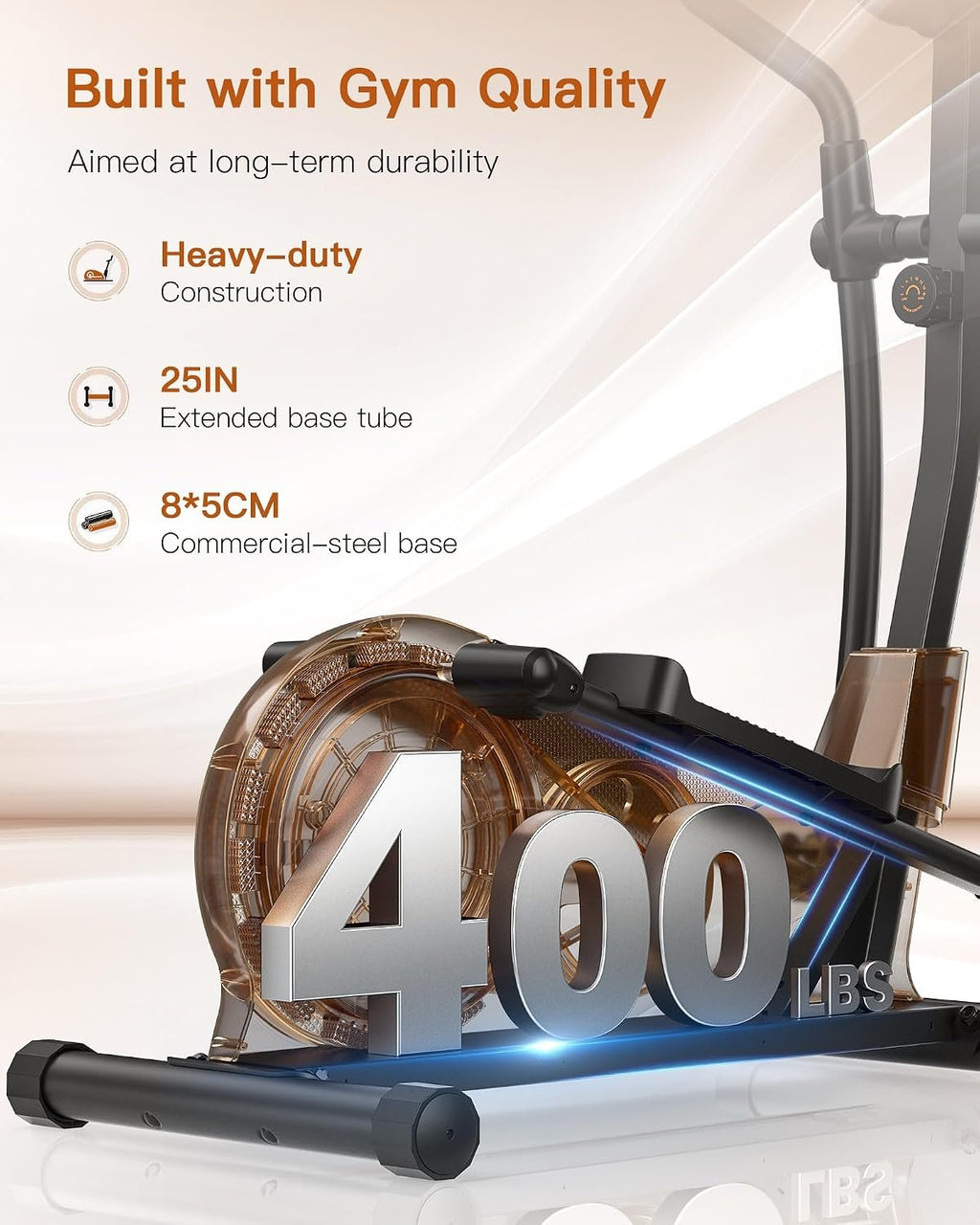 Niceday Elliptical Exercise Machine with 15.5IN Stride