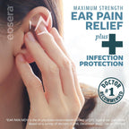 Ear Pain MD +Plus Earache Relief Drops – 4% Lidocaine + Antiseptic for Pain Relief & Infection Protection – Swimmer's Ear, Ear Infections, Allergies