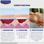 Hansaplast Second Skin Protection Advanced Dressing, Waterproof Dressing, Ultra Thin and Flexible, Strong Adhesion, for Pain Relief and Wound Healing, 6 Pcs