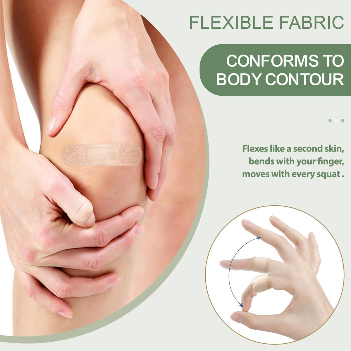 Hysimedy Silicone Bandages for Sensitive Skin 0.75x3 Inch Painless Removal | 60 Counts Latex Free Hypoallergenic Breathable Long-lasting Easy Remove Small Adhesive Bandages for Wounds Geriatric Children