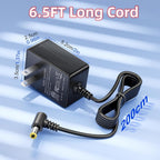 SoulBay 6V AC Adapter for Omron Blood Pressure Monitor Hem-ADPTW5, 6.5 Ft | Replacement Cord for Omron 5 Series, 7 Series, 10 Series, DC Output 6V 1A Power Supply