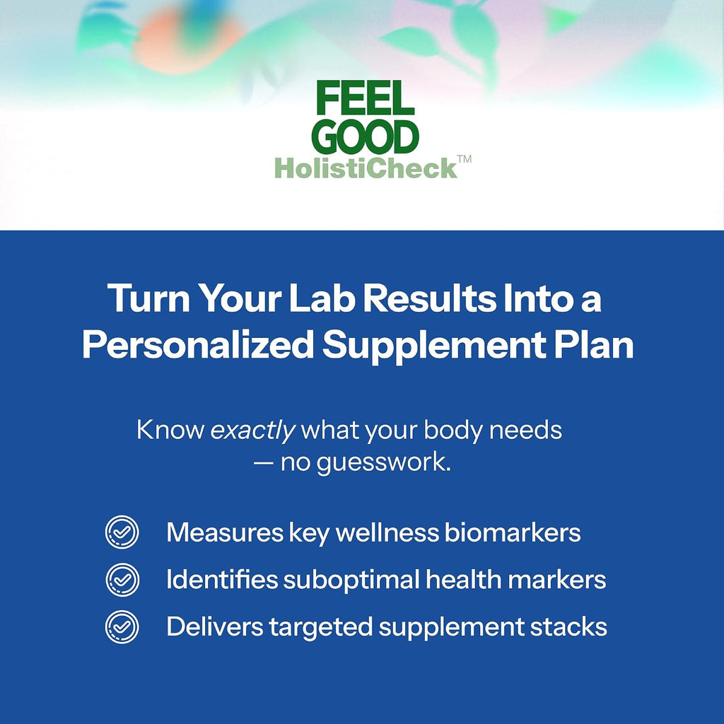 Feelgood HolistiCheck™ Men's Wellness Test, at-Home Sample Collection Kit