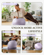 Trideer Exercise Ball Chair – Yoga Ball Chair for Office, Pregnancy & Home