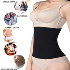 BRABIC Seamless Postpartum Belly Band Wrap Underwear, C-section Recovery Belt Binder Slimming Shapewear for Women, Black, Medium