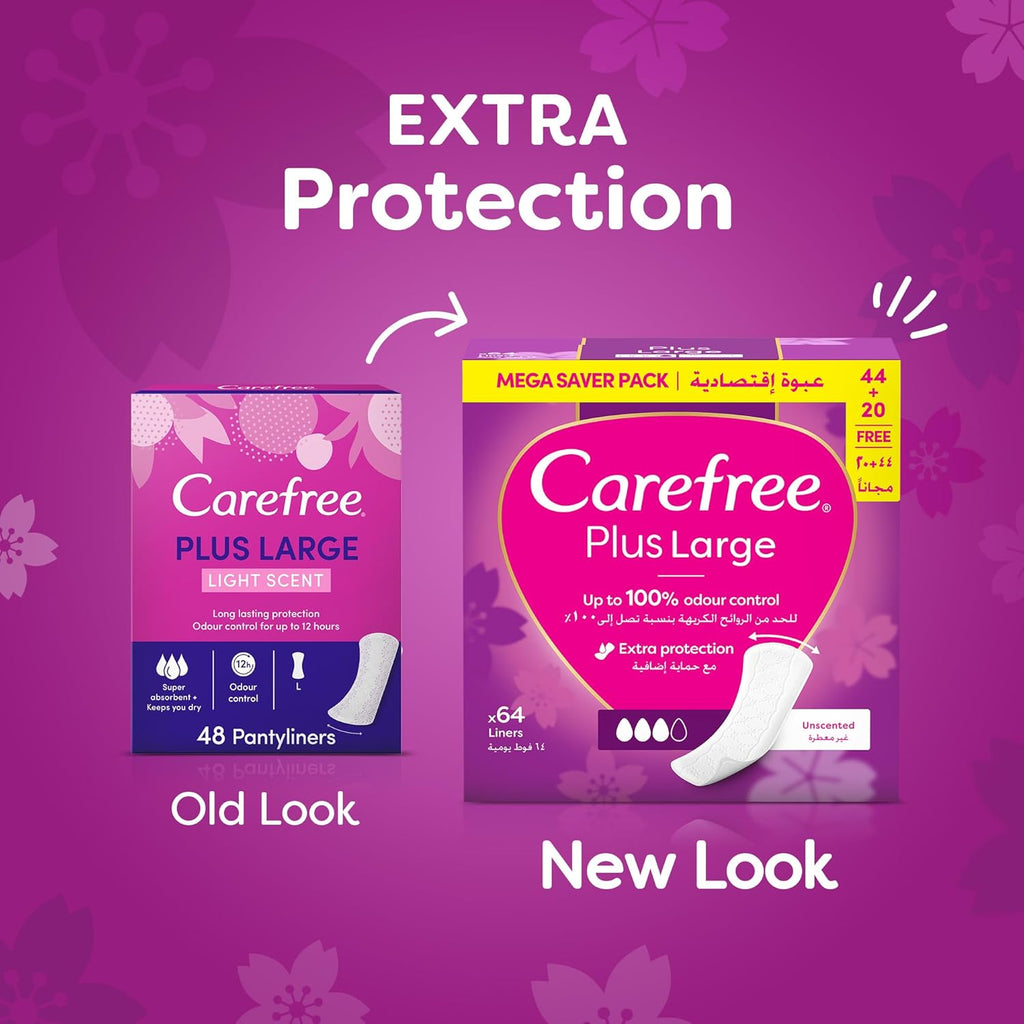 Panty Liners Fragrance-Free 64 pieces