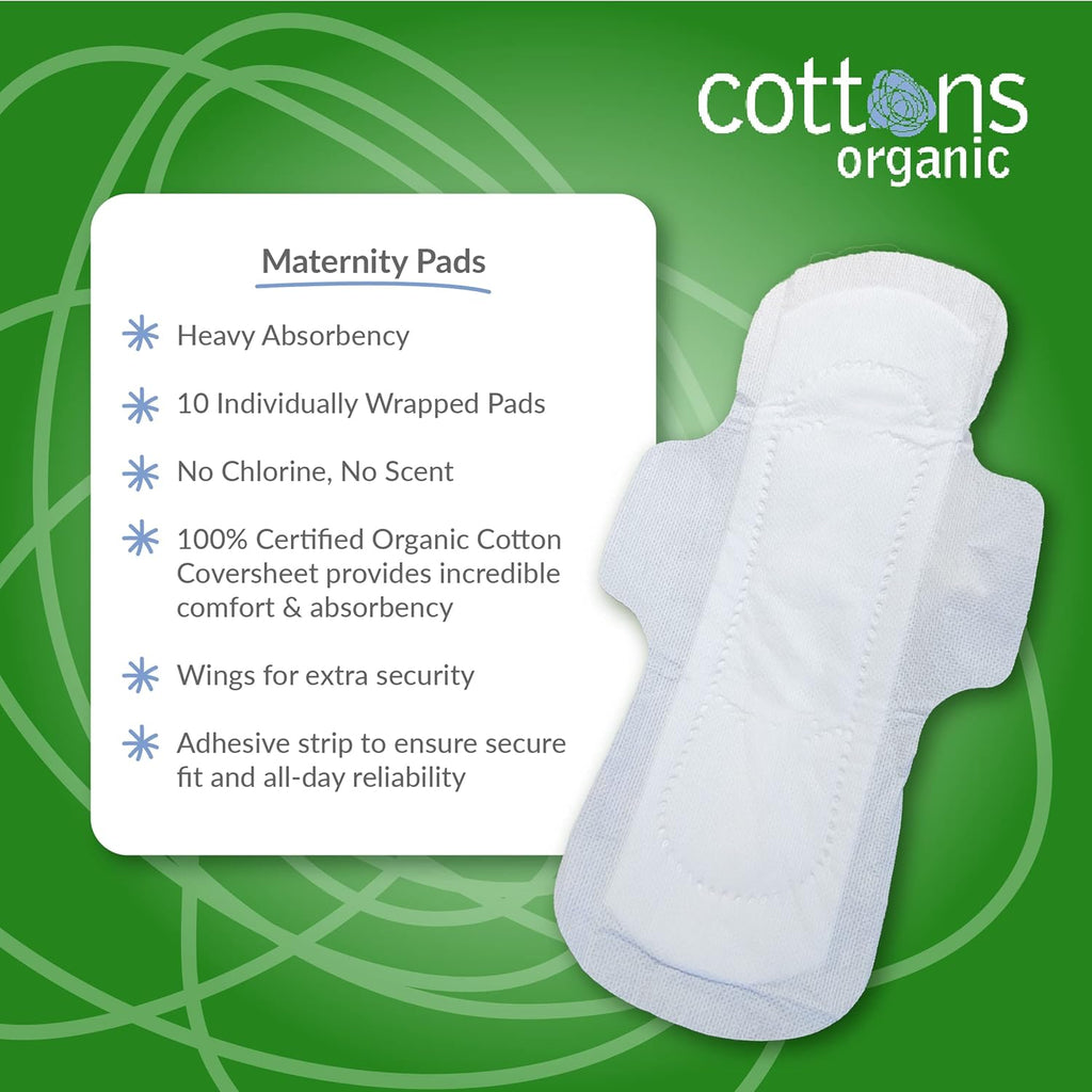 Cottons Maternity Pads w/wings 10 (1)