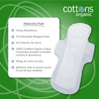 Cottons Maternity Pads w/wings 10 (1)