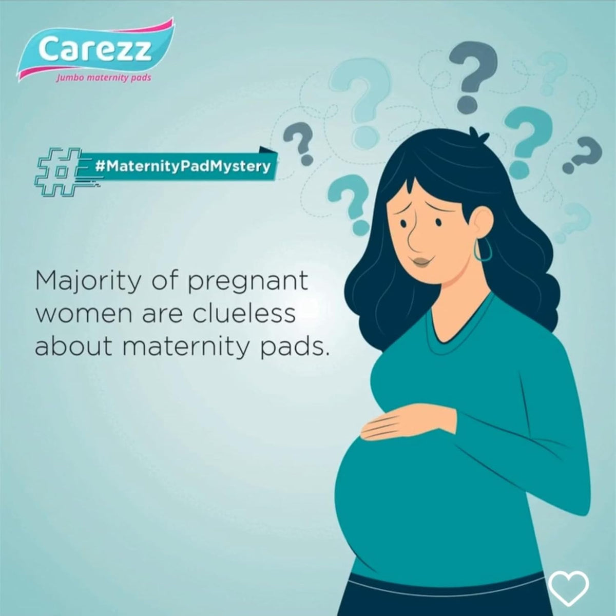 Carezz Cozy & Dryfeel Comfort Belted Maternity Sanitary Pads|7 Pads|Pack Of 1 Packet|Ultra Absorbent Disposable Thick Pad For Heavy Flow Protection|Postpartum Use For Women