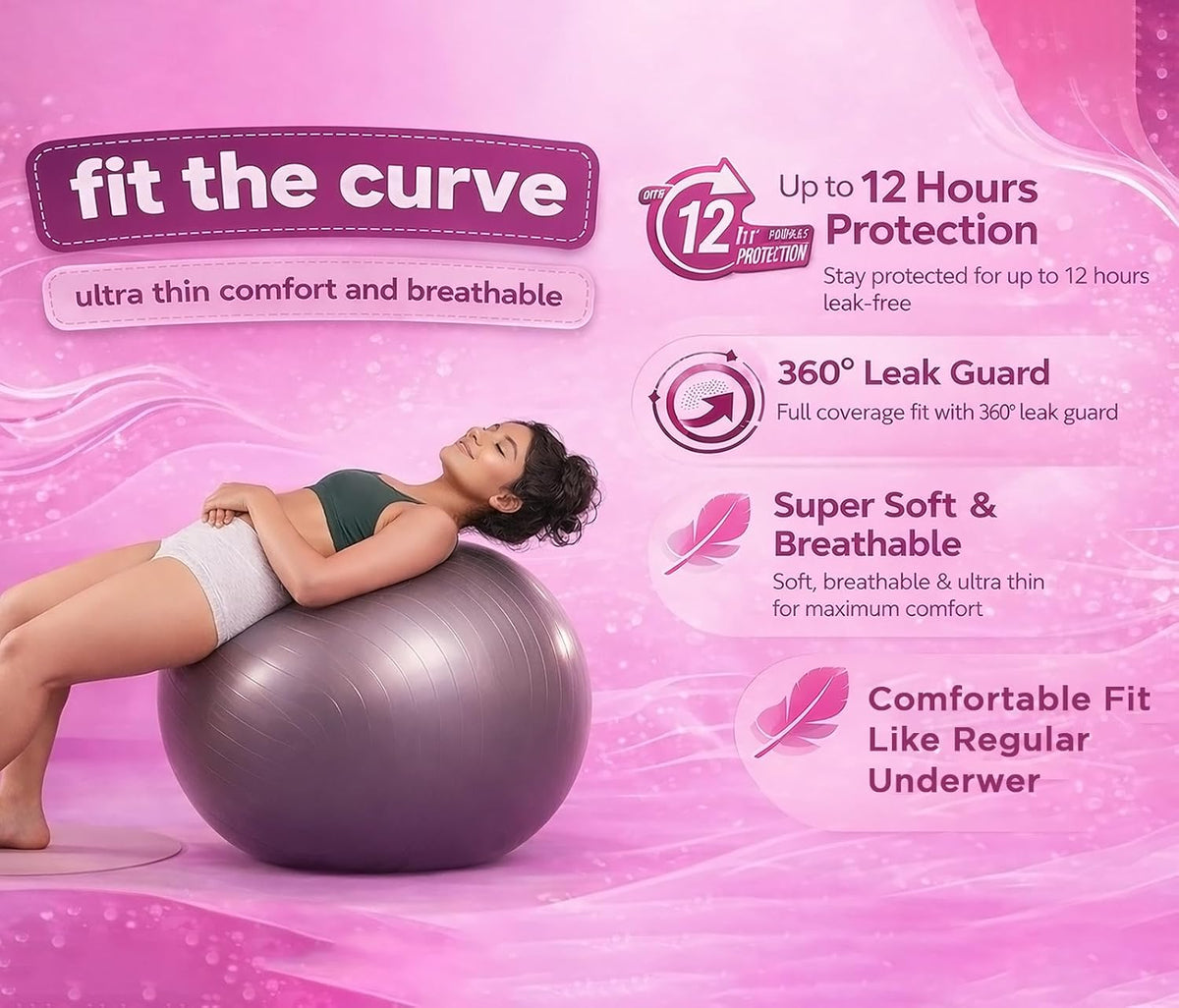 Quin Comfort Period Panty For Girls & Women, (XXL-XXXL), 20 Pcs, 12 Hrs Protection | Super Absorbent 360° Coverage | "Leak-proof" For Heavy Flow, Maternity Delivery Pads, Postpartum & Overnight Protection, Disposable Panty