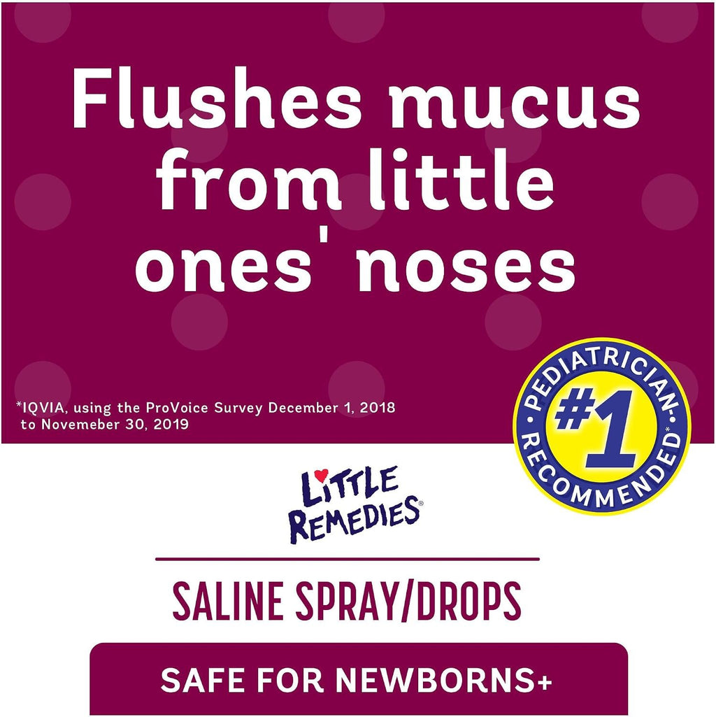 Little Remedies Sterile Baby Saline Nasal Spray and Drops, 1 Fl Oz