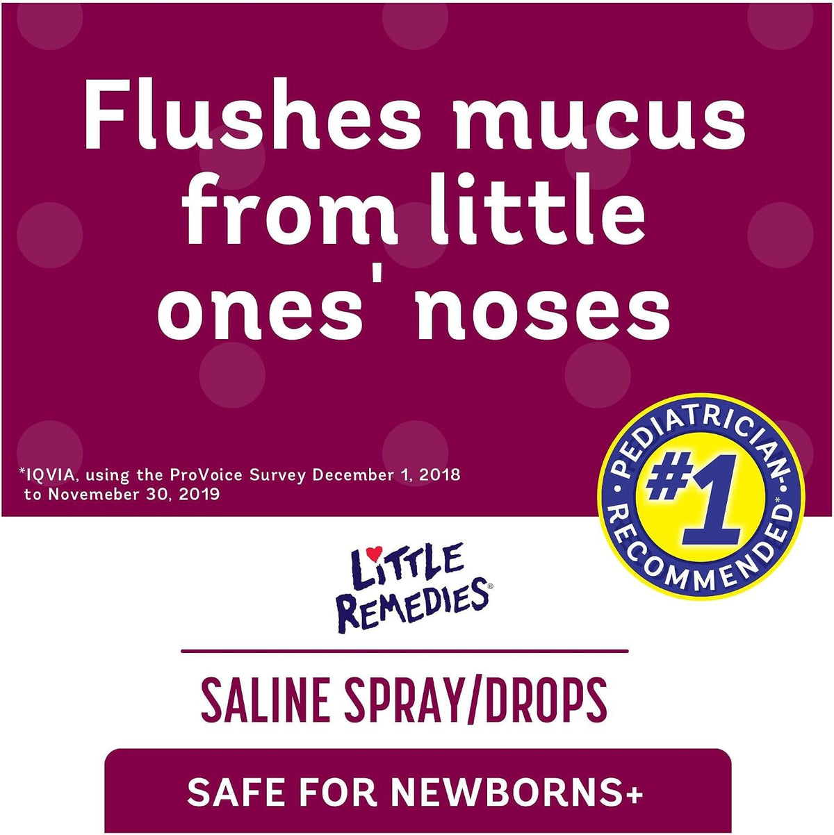 Little Remedies Sterile Baby Saline Nasal Spray and Drops, 1 Fl Oz