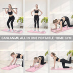 JANUA Pilates Board - Pilates Reformer Set, Multi-Purpose Foldable Pilates Reformer Board for Home, 5 in 1 Pilates Sliding Board