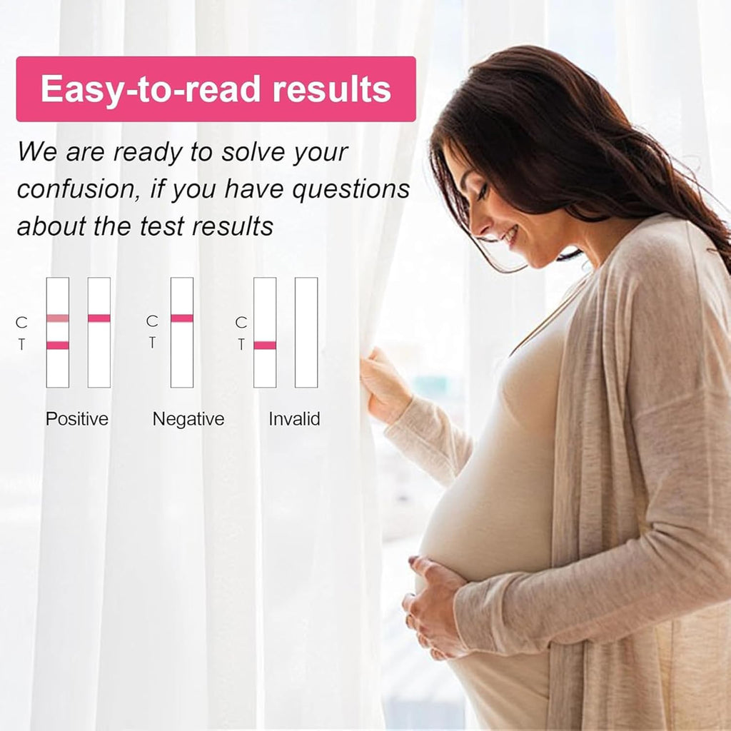 Ovulation Test Strips, 50 LH Ovulation Predictor Kit with 50 Collection Cups, Over 99% Accurately Track Ovulation Test