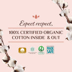 ORGANYC - Large and comfortable postpartum pads for medium flow days, 100% certified organic cotton