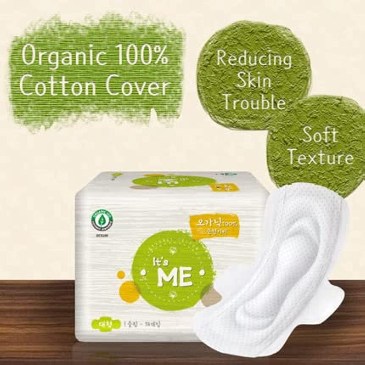 S ME KOREAN Sanitary Pads Organic 100% Cotton 6 pieces