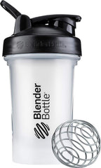 BlenderBottle Classic V2 Plastic Shaker Bottle 20 oz Clear/Black