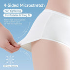 Disposable Underwear for Women, High Waisted Ladies Panties for Travel Maternity Postpartum,10/20 Pack White Briefs
