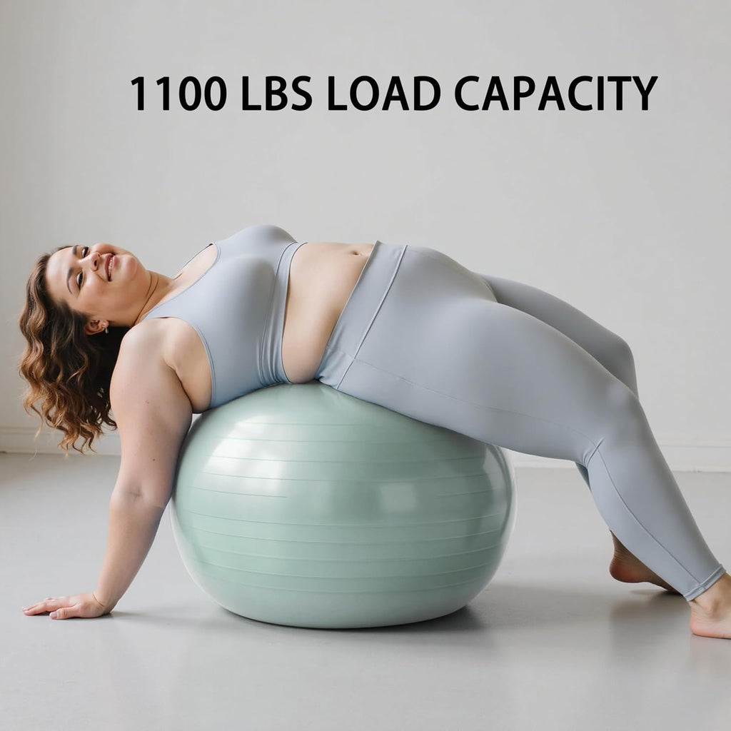 Exercise Balls Set 22-30 Inch & 9 Inch, Small Pilates Ball with Pump, Pregnancy Ball for Women, Yoga Balls for Exercise, Small Exercise Ball for Between Knees, Stability, Physio